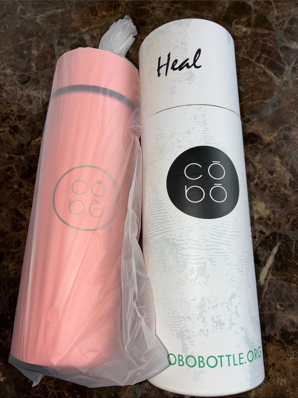 Live Pink Insulated Bottle - Stainless Travel Thermos